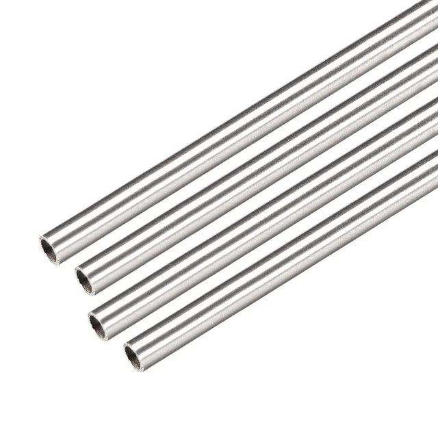 Lot De 5 Tubes Acier Inox 304 - 2mm OD X 1.6mm ID X 250mm - Capillaire Robuste Pour DIY Et Modélisme