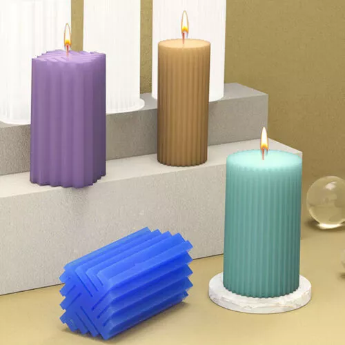 3D Silikonform Kerzenform DIY Kerzengießen Seifen Form Kerzen Gießform Wachs