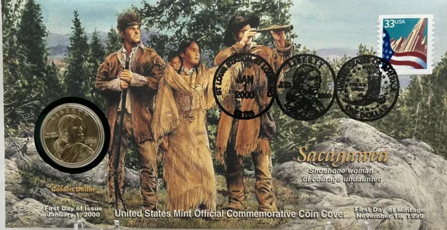 2005 US Mint Official Commemorative Sacagawea First Day Coin Cover