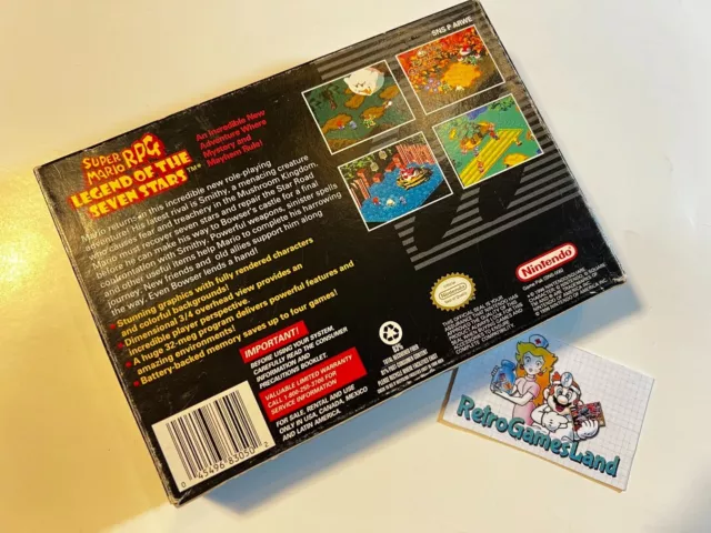 Super Mario RPG [Box + Manual ] - NTSC USA   - Super Nintendo SNES [NO GAME] 3