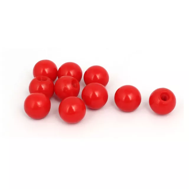 20mm Dia Plastic Ball M5 Threaded Blind Hole Handling Knobs Red 10 Pcs