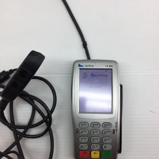 Verifone Vx820 PINpad With Ethernet Port POS System. Powers On.