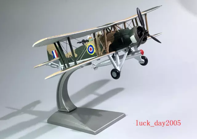 WLTK WWII UK Royal Navy Swordfish Torpedo Bomber 1/72 Diecast Model