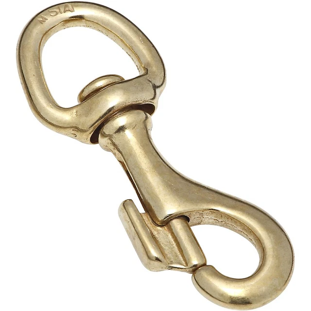 National Hardware N258-582 Swivel Eye Bolt Snap, Solid Bronze, 3/4" x 3-5/16"