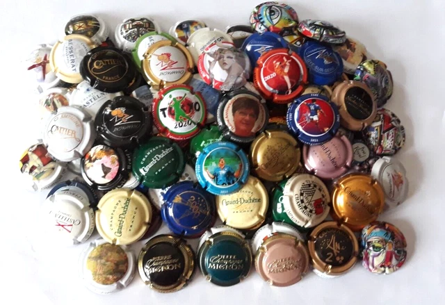 lot de 100 capsules de champagne toutes différentes