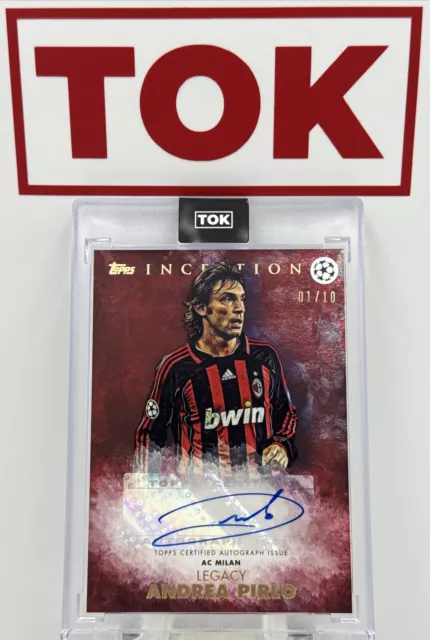 2021-22 Topps Inception UEFA Club Competitions Red Andrea Pirlo 1/10