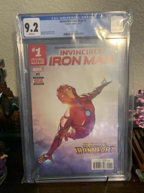 Invincible Iron Man 1 (2017) - CGC 9.2 - 1st Cover App Riri Williams Ironheart