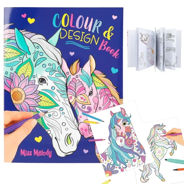 Depesche - Miss Melody Color & Design Book Malbuch Neu Ovp