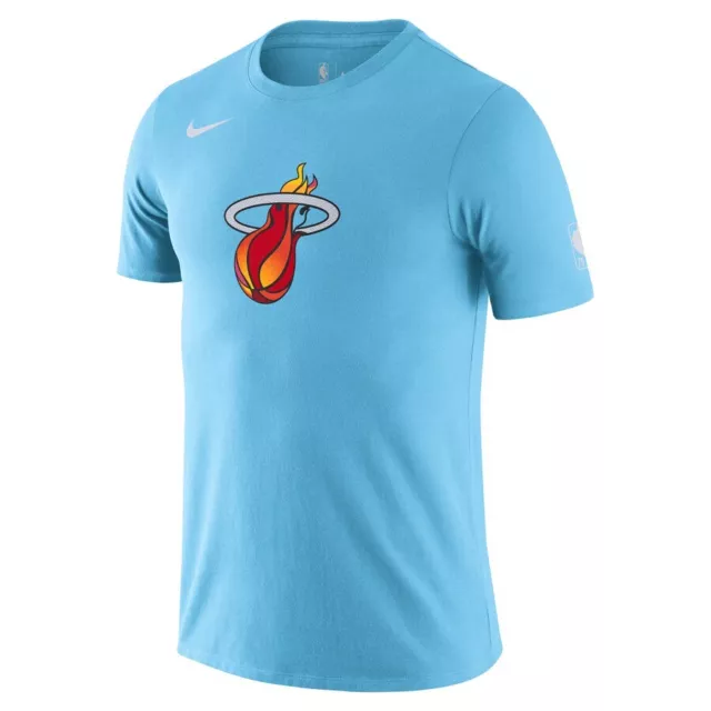 Miami Heat Nike City Edition Essential Logo T-Shirt Vice Men's 2021 NBA  New MIA