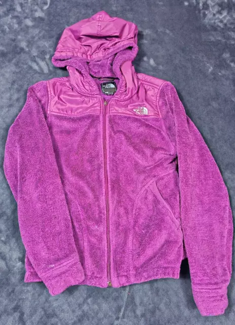 The North Face Denali Hoodie Womens Small Purple Soft Fleece Full Zip Jacket