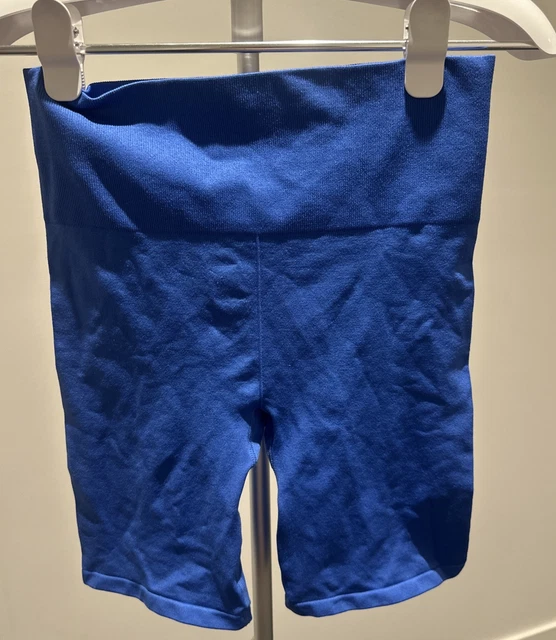 ANKO KMART BLUE High Waisted Rib Active Shorts Size 12 Womens, Gym