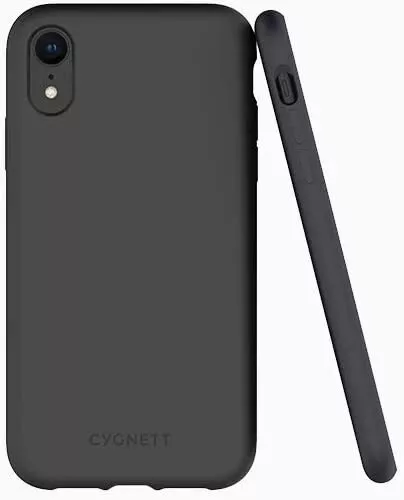 Cygnett Black Skin Case for iPhone XR Soft Touch Feel Slim With Screen Protector