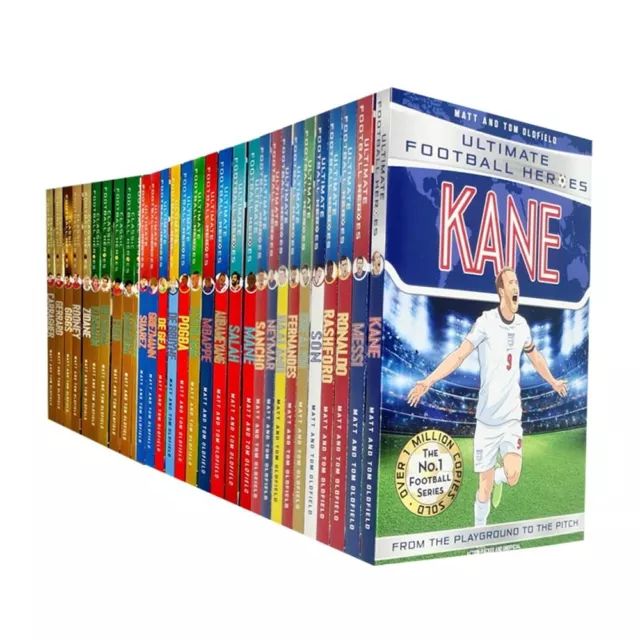 Ultimate & Classic Football Heroes MEGA 30 Books Collection Set Haaland, Neymar