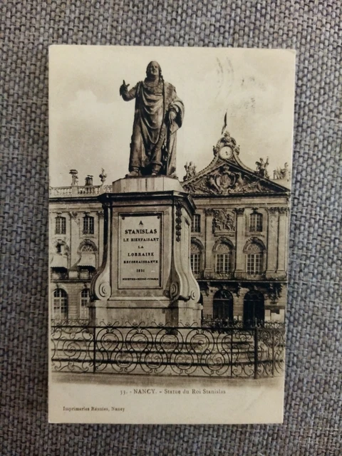 Cpa Nancy Statue Du Roi Stanislas