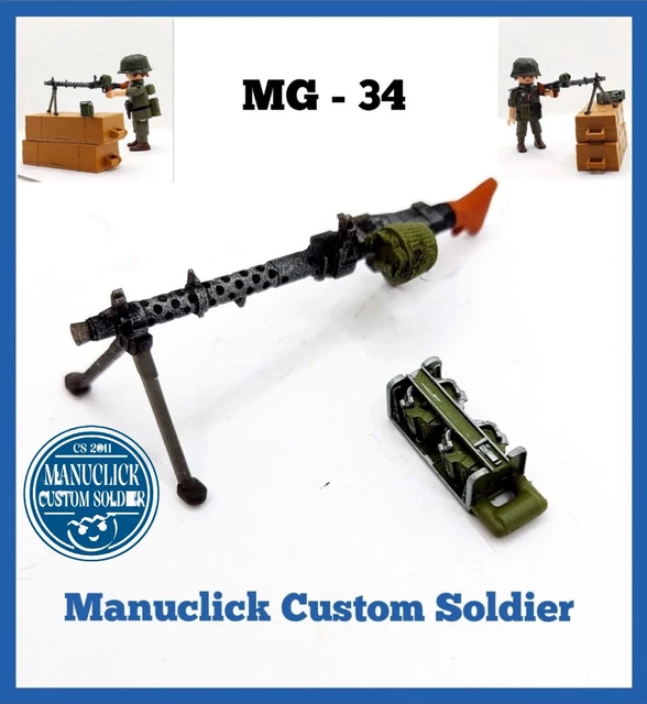 Figurine Playmobil Custom WWII - Soldat D'infanterie Marine Française, Collectionneur