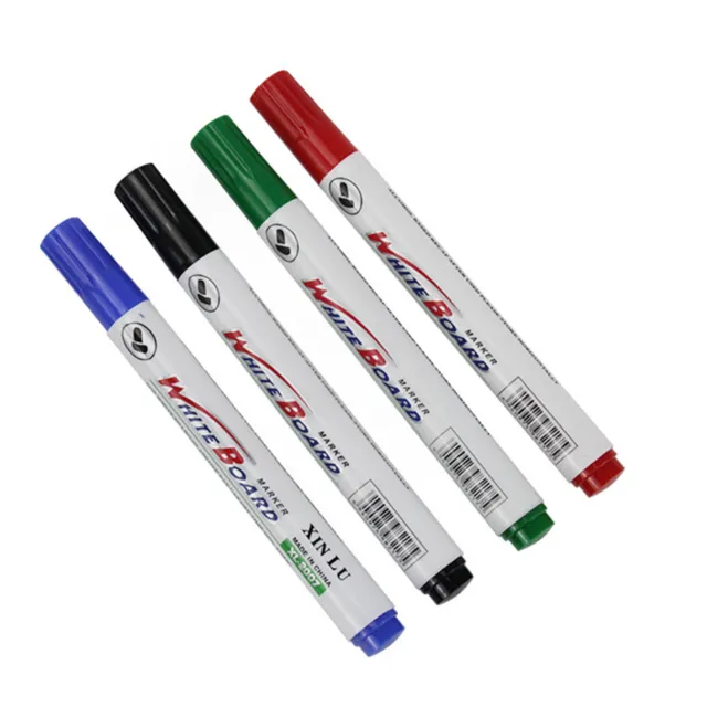 4 Color Set Whiteboard Marker Pens White Board Dry-Erase Marker Fine 2mm Nib E