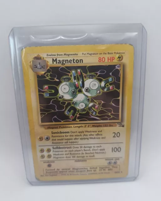 Pokemon Card Magneton 26/62 Non Holo Rare Fossil Set WOTC Vintage