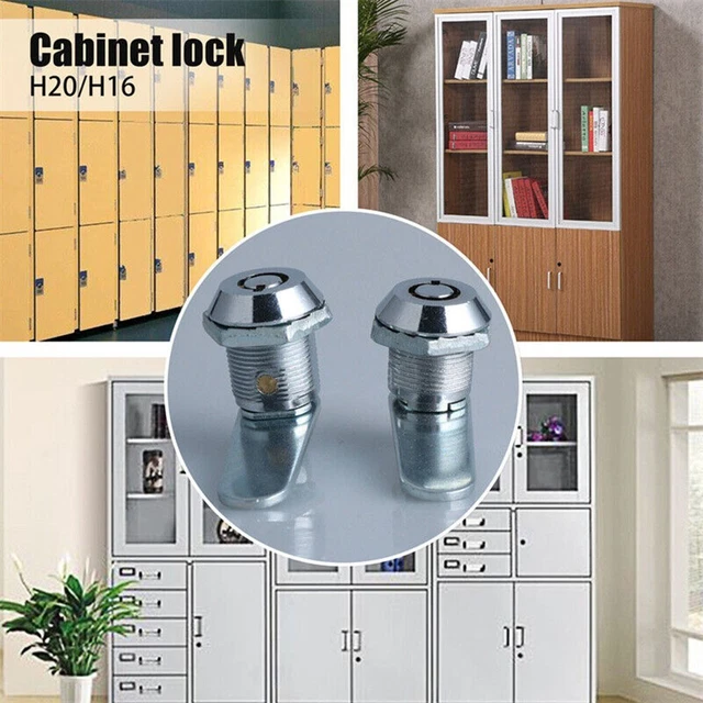 Serrure De Casier Et Boîte Aux Lettres – Chrome Brillant, 16mm, Pour Porte En Bois