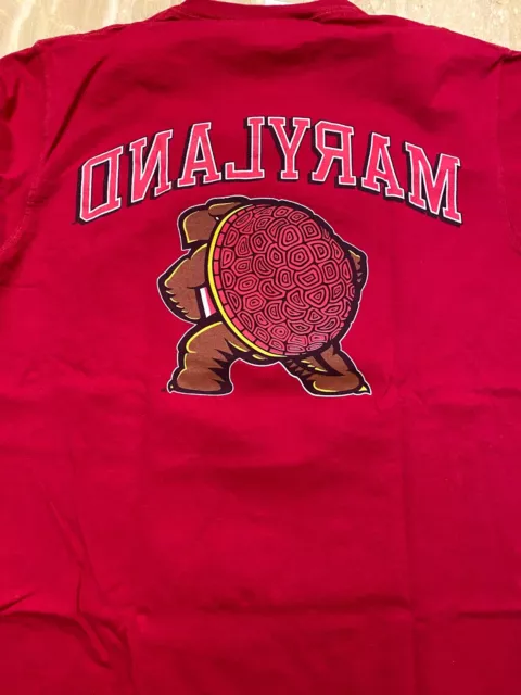 Maryland Terrapins VINTAGE Double Sided backward NCAA Shirt