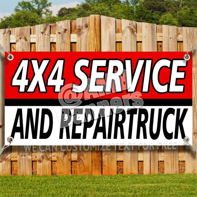 4X4 SERVICE AND REPAIR Advertising Vinyl Banner Flag Sign Any Sizes USA TRUCK V2