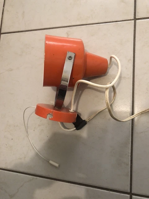 Suspension vintage orange années 60 - 70