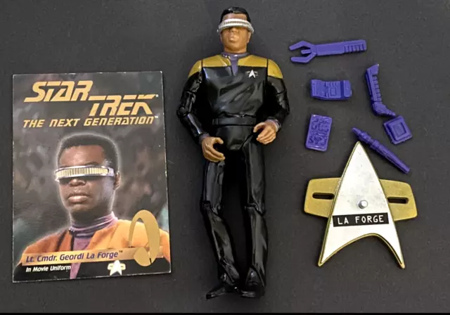 Star Trek Generations -  Lt Commander Geordi La Forge in Movie Uniform Figure