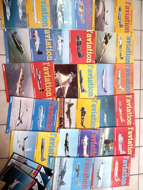Editions Atlas lot de 17 Encyclopédie Illustrée Aviation 1982 à 1986 + 3 avions