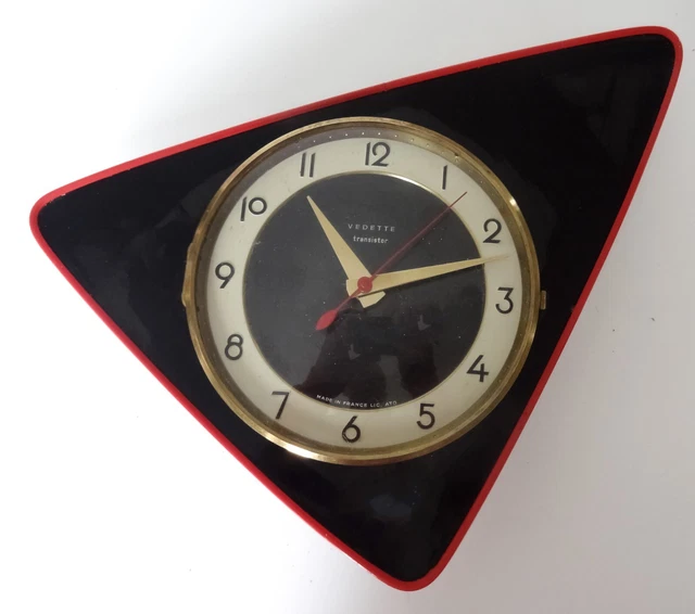 HORLOGE PENDULE MURALE Jaz Transistor Date Années 50-60 EUR 35,00 HORLOGE PENDULE MURALE Jaz Transistor Date Années 50-60 EUR 35,00
