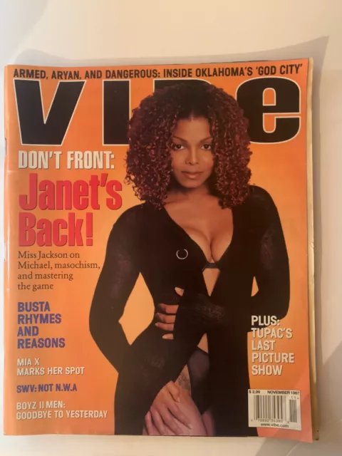 Vibe Magazine November 1997 Janet Jackson Busta Rhymes Tupac Shakur