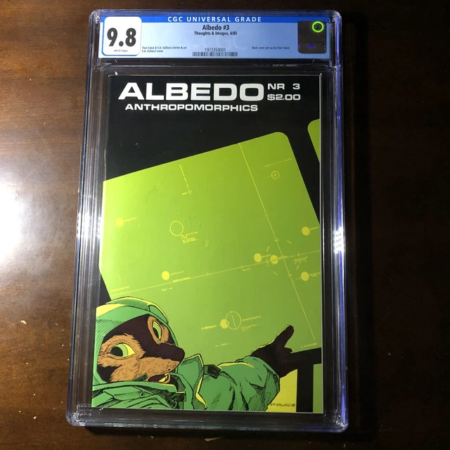 Albedo #3 (1985) 2nd Usagi Yojimbo! Stan Sakai! Netflix - CGC 9.8 - White Pages!