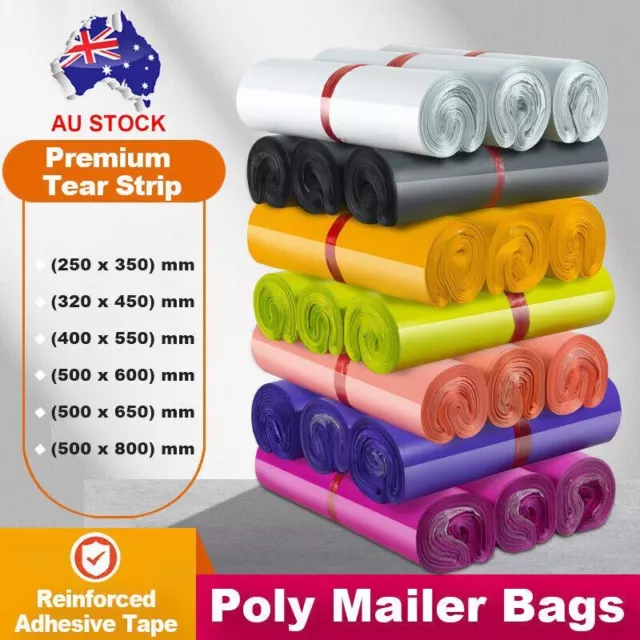 Poly Mailer Bags Courier Self Sealing Packing Plastic Shipping Mailing Satchel