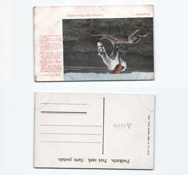 (n16611)   Ansichtskarte Schutztruppe Liederkarte Deutschsüdwestafrika, ung
