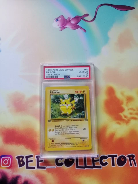 UK SELLER! Pokémon 1st edition jungle Pikachu PSA 10 60/64 non holo GEM MINT!