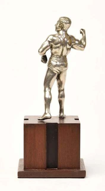 20th Century, Burmese Bronze Standing Bodybuilder 8