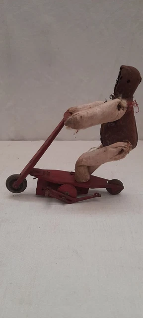 Jouet Ancien Mécanique – Indien En Canoë Tôle – Sioux – Japon – Avec Boîte