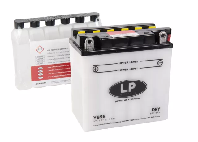 YB9-B Batterie Landport Plomb Aprilia Sr 50 Street 2009