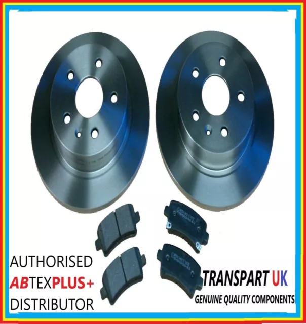 *Vauxhall Insignia Rear Brake Discs Solid And Pads Set 2.0 Cdti 1.6 1.8 Petrol