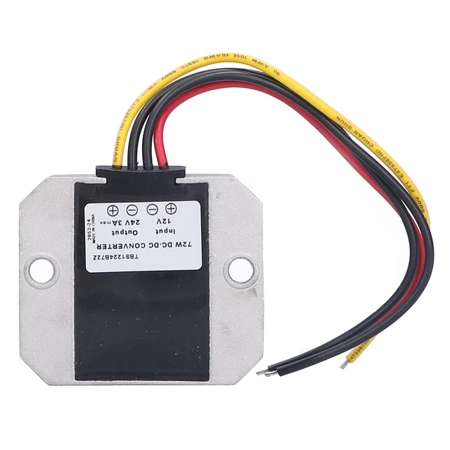 DC Voltage Converter 12V To 24V 3A Car Power Supply 72W DIY Boost Transformer