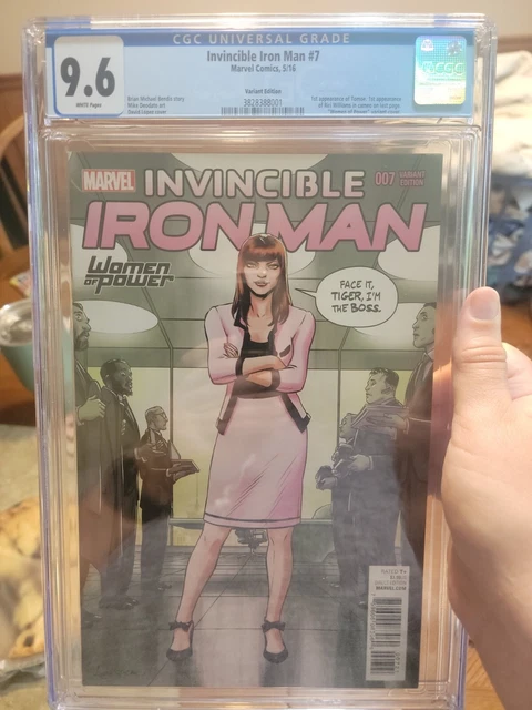 Invincible Iron Man #7 Variant First Cameo Appearance Riri Williams Ironheart NM 2