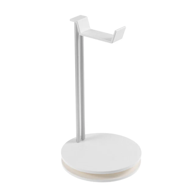 Support Pour Casque - Universel, En Aluminium Avec Base Antidérapante - Pour Casque Gaming, Moto, Vélo (Blanc)