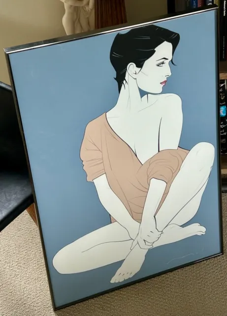 Signed Patrick Nagel  NC 4  © 1984 DUMAS • Published by Mirage Editions