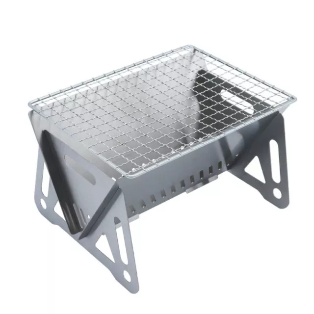 BBQ GRILL CHARCOAL Barbecue Portable Mobile Stainless Steel Table Camping  Small £39.95 - PicClick UK