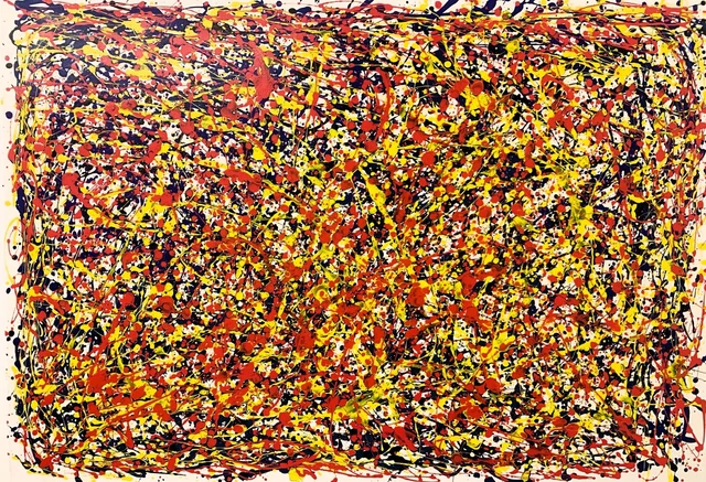 quadro astratto acrilico su tela 100 x 70