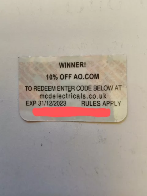 AO.com 10% off discount voucher