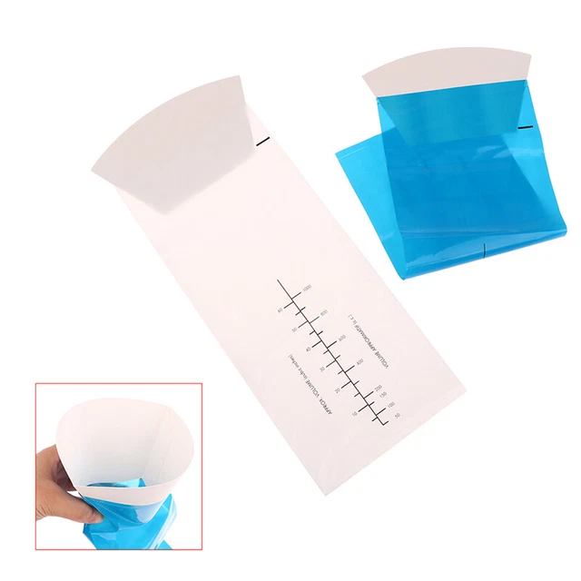 5 un. bolsas de vómito bolsas de barba desechables Puke Emesis bolsa de orina para tirar convenientes*