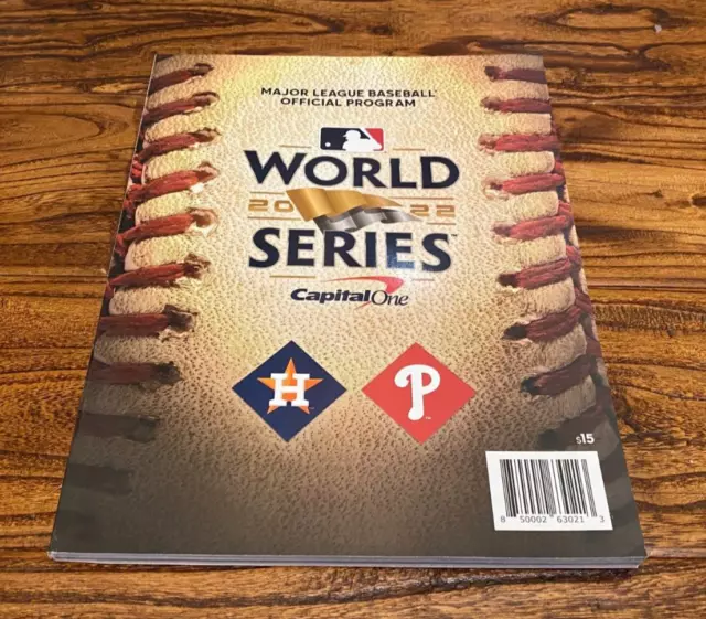 2022 MLB Official World Series Program Houston Astros vs Philadelphia Phillies