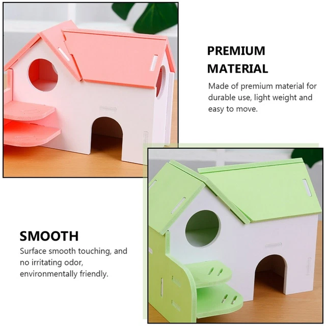 1Pc Guinea Hamster Hütte Hamster Schlafen Käfig Hamster Bett 8