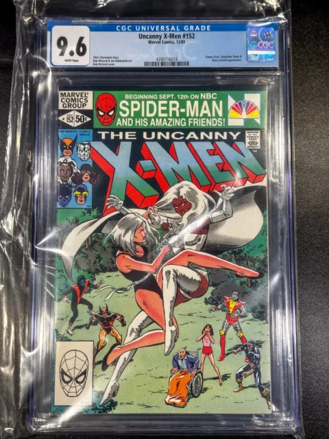 ❌Uncanny X-Men 152❌CGC 9.6 MINT❌Claremont-1981-Emma Frost-Shaw❌FREE SHIPPING❌