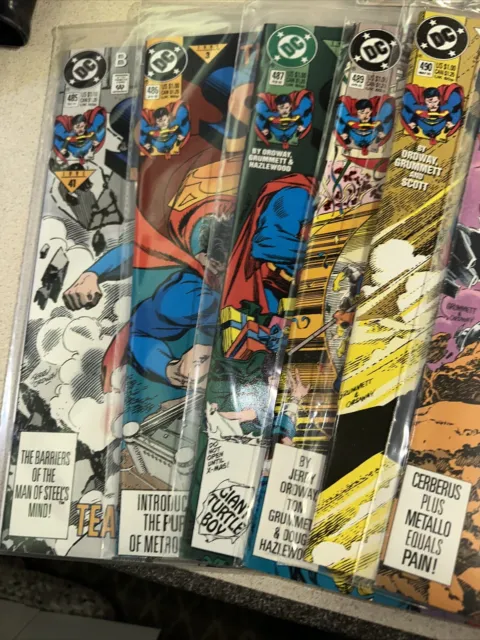 DC Comics Adventures of Superman Annual #2,3,485,486,487,489,490,491,492 x2 493 3