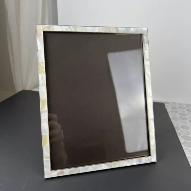 Calvin Klein mother of pearl picture Frame  8x10 Accent Edge Minimalist